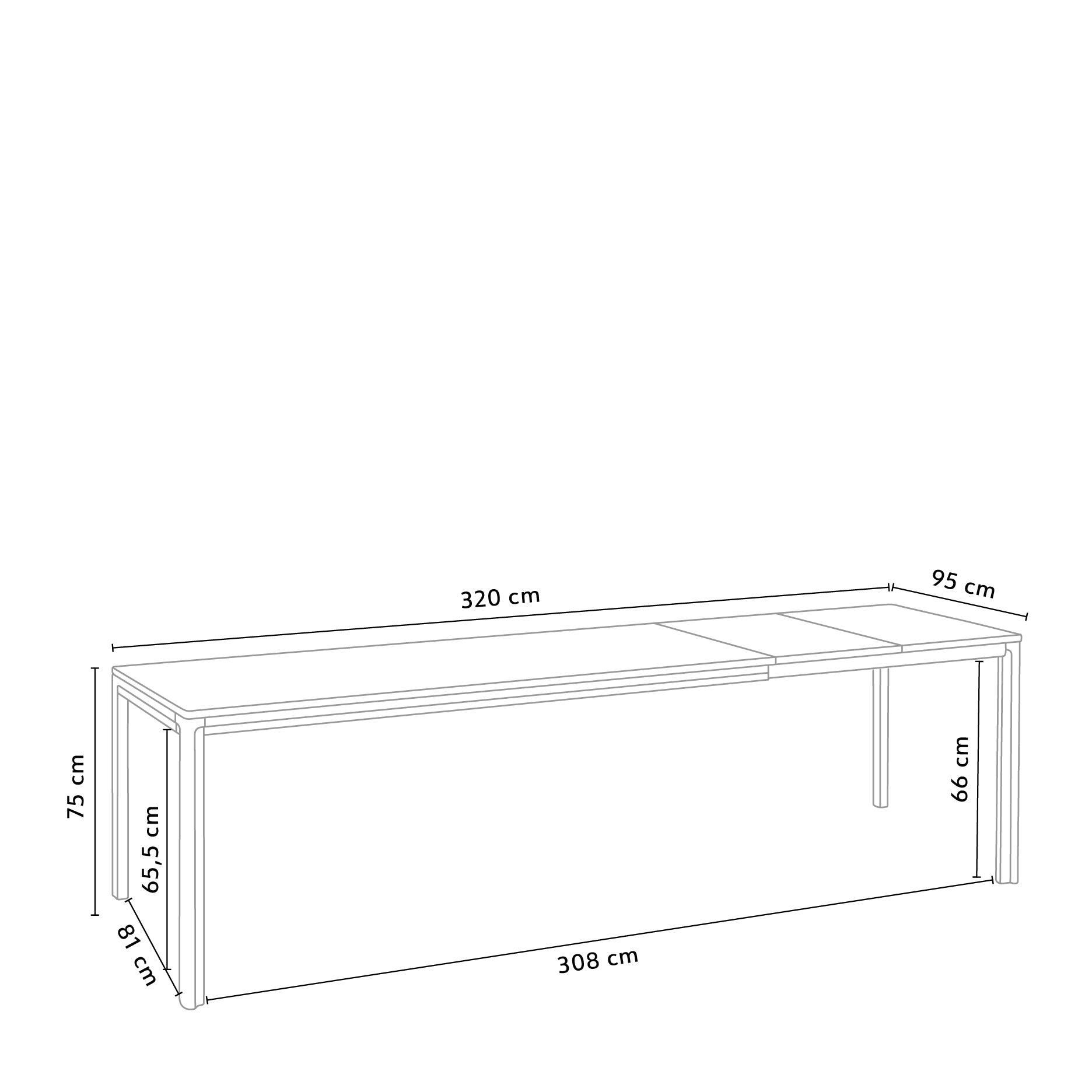 New Carver Esstisch - ausziehbar